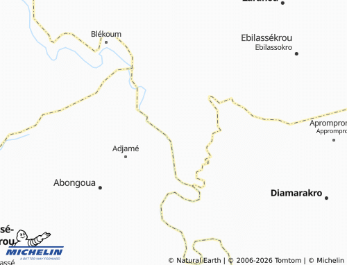 Carte MICHELIN M'Basso Agni - ViaMichelin