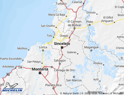 Mappa MICHELIN Sucre - ViaMichelin