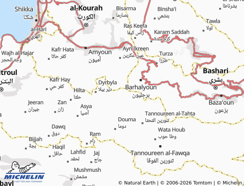 Mapa MICHELIN Bayt Kassab - ViaMichelin