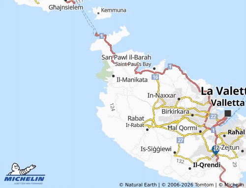 Mappa MICHELIN L-Imġarr - ViaMichelin