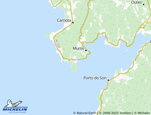 MICHELIN Louro (Santiago) map - ViaMichelin