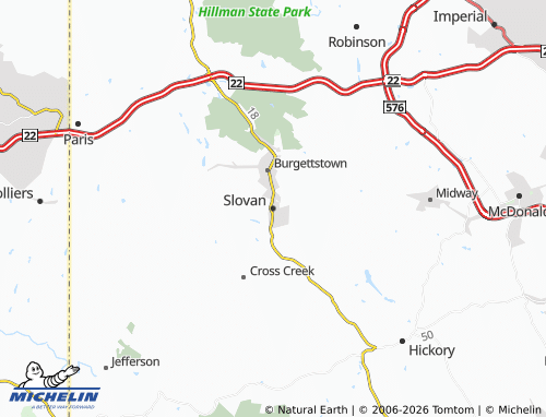 Carte MICHELIN Slovan - ViaMichelin