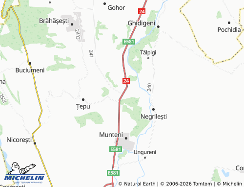 MICHELIN Gara Berheci map - ViaMichelin