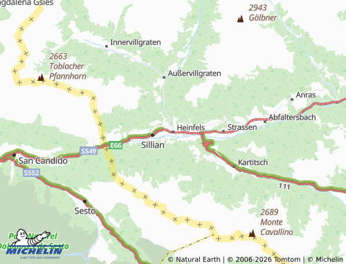Mappa MICHELIN Heinfels - ViaMichelin