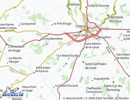 MICHELIN Saint-Pierre-des-Ifs map - ViaMichelin