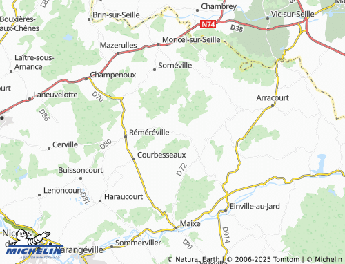 Carte MICHELIN Hoéville - ViaMichelin