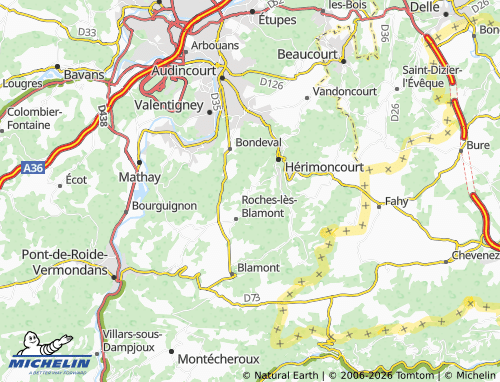 Carte MICHELIN Thulay - ViaMichelin