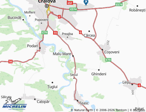MICHELIN Malu Mare map - ViaMichelin