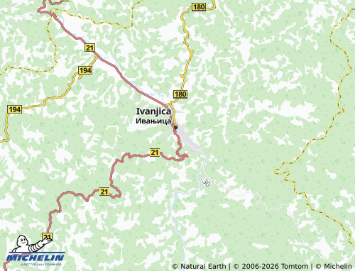 Mapa MICHELIN Bedina Varoš - ViaMichelin