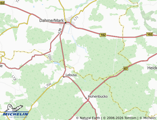 MICHELIN Schöna map - ViaMichelin