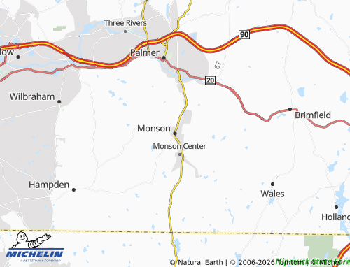 Mappa MICHELIN Monson - ViaMichelin