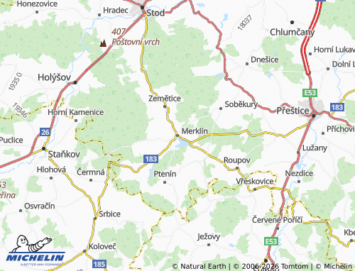 Mapa MICHELIN Merklín - ViaMichelin