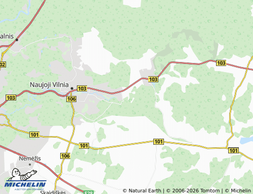 MICHELIN Viktariškės map - ViaMichelin