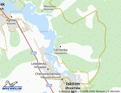 MICHELIN-Landkarte Tal'menka - ViaMichelin