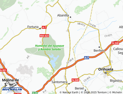 MICHELIN Urbanización El Reloj map - ViaMichelin