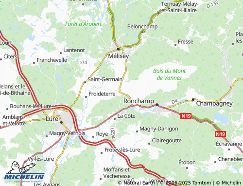 MICHELIN Malbouhans map - ViaMichelin