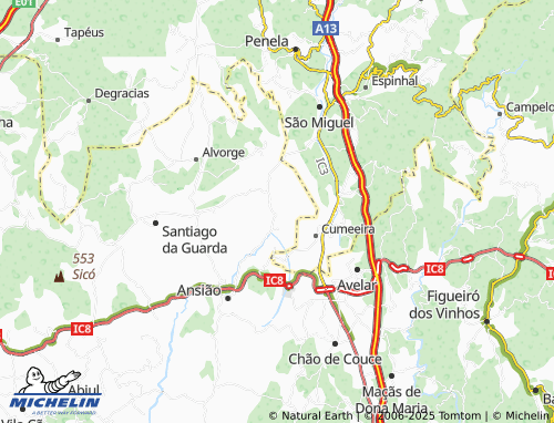 MICHELIN-Landkarte Lagarteira - ViaMichelin