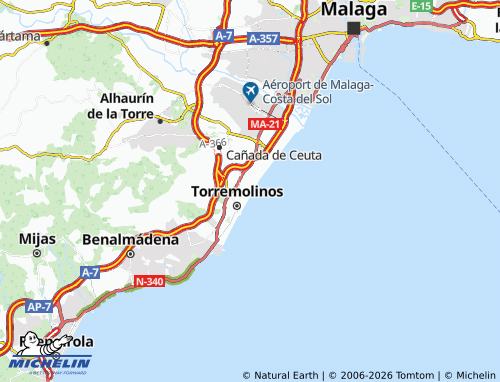 MICHELIN Playamar map - ViaMichelin