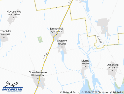Mapa MICHELIN Trudove - ViaMichelin