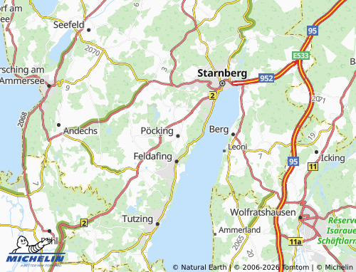 Kaart MICHELIN Pöcking - ViaMichelin