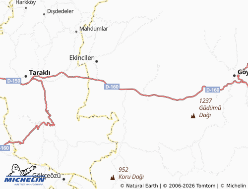 MICHELIN Karacalar map - ViaMichelin