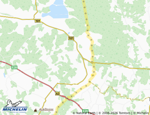 MICHELIN Geibuliai map - ViaMichelin