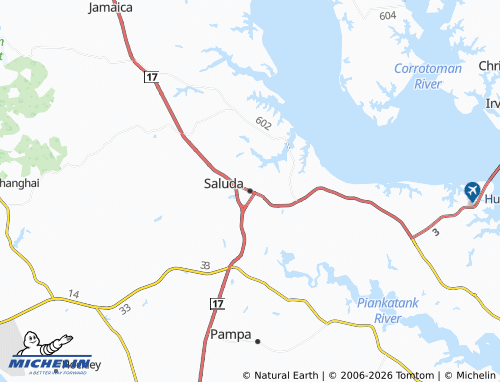 Carte MICHELIN Saluda - ViaMichelin