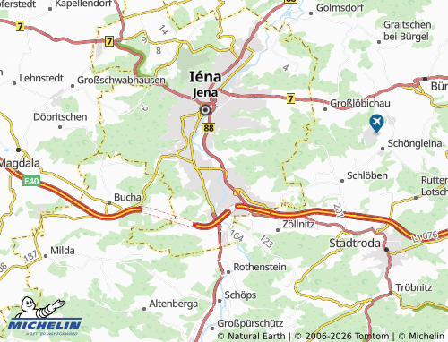 MICHELIN Lobeda map - ViaMichelin