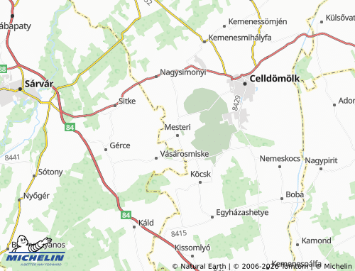 Mapa MICHELIN Mesteri - ViaMichelin