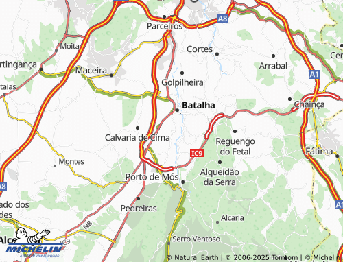MICHELIN Palmeiros map - ViaMichelin