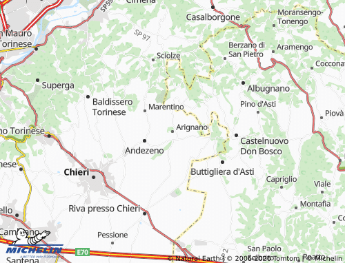 Kaart MICHELIN Arignano - ViaMichelin