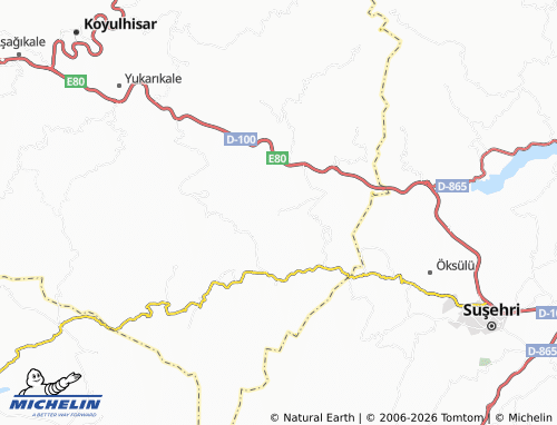 Mappa MICHELIN Dilekli - ViaMichelin