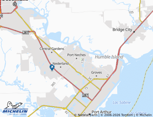 Carte MICHELIN Port Neches - ViaMichelin