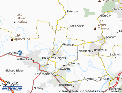 MICHELIN Woodville map - ViaMichelin