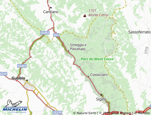 MICHELIN Costa San Savino map - ViaMichelin