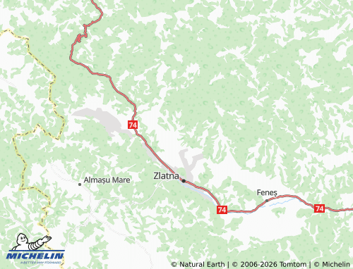 MICHELIN Vâltori map - ViaMichelin