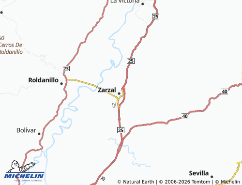 Kaart MICHELIN Bolívar - ViaMichelin