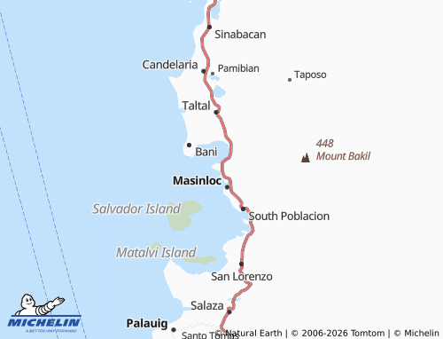 MICHELIN Baloganon map - ViaMichelin