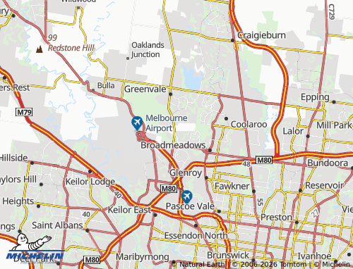 Mappa MICHELIN Attwood - ViaMichelin