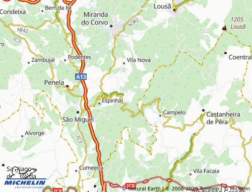 MICHELIN Malhada Velha map - ViaMichelin