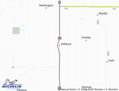Mappa MICHELIN Defiance - ViaMichelin