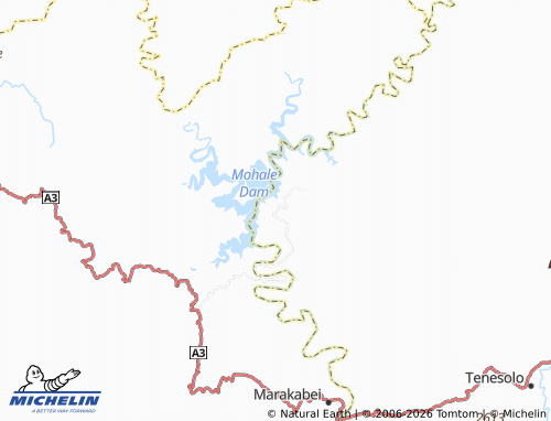 Mappa MICHELIN Letsatseng - ViaMichelin