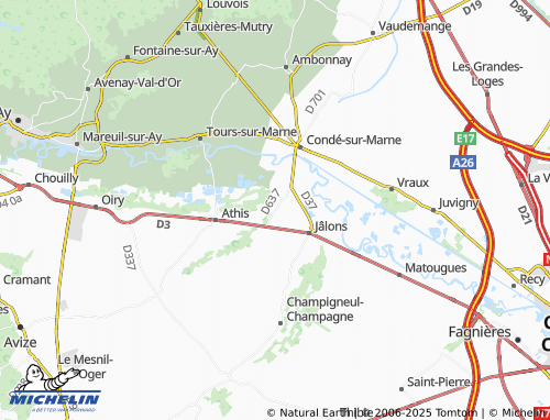MICHELIN Cherville map - ViaMichelin