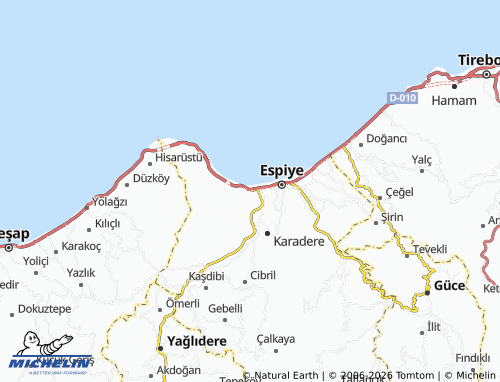 MICHELIN Sakarya map - ViaMichelin
