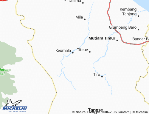 MICHELIN Papeuen Nicah map - ViaMichelin