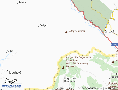 MICHELIN Sopik map - ViaMichelin