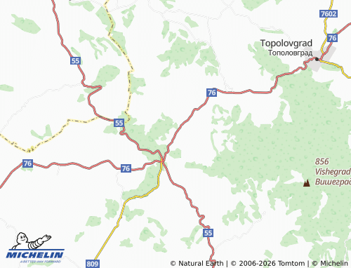 Mapa MICHELIN Balgarska polyana - ViaMichelin