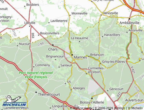 MICHELIN Marines map - ViaMichelin