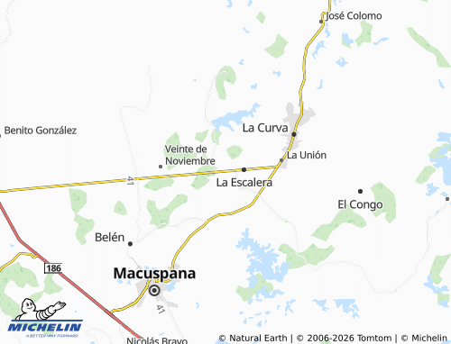Carte MICHELIN El Mango - ViaMichelin