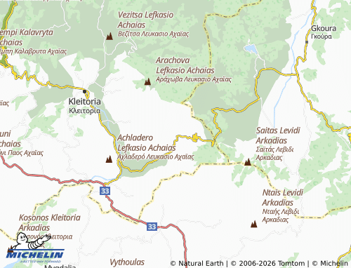 MICHELIN Lykouria map - ViaMichelin